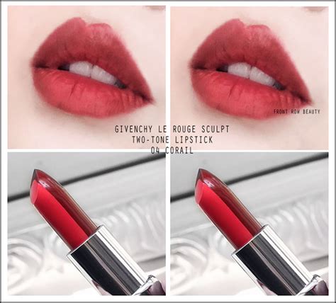 givenchy le rouge sculpt two tone lipstick temptalia|givenchy rouge interdit temptation lipstick.